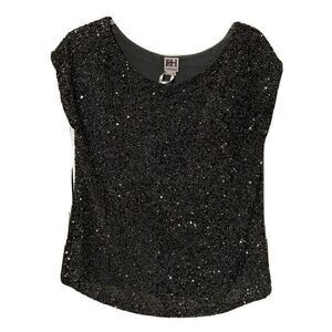 Haute Hippie Black Sequin Blouse